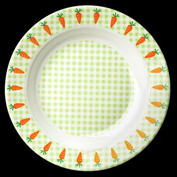 modern cutlery for weddings -Rice DK Gingham and Carrot Bowl