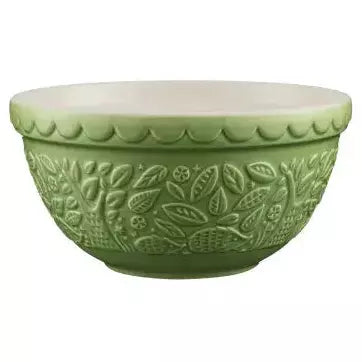 luxury glassware sets -Mason Cash In The Forest S30 Green Mixing Bowl 21cm