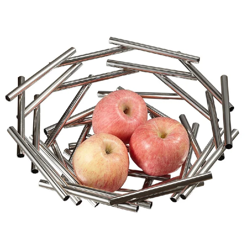 non-slip dinner plates -Visol Gilles Small Stainless Steel Fruit Bowl