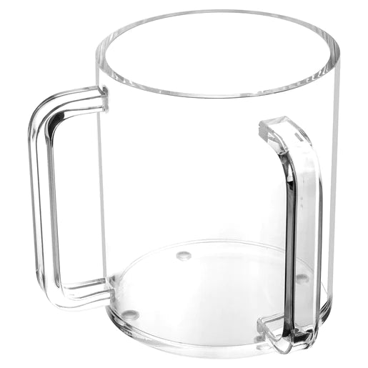 personalized gift mugs -Clear Wash Cup with Clear Handles