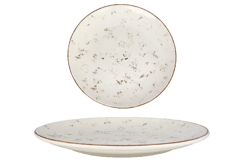 elegant porcelain serving platters -Grain Desert Plate 21 cm