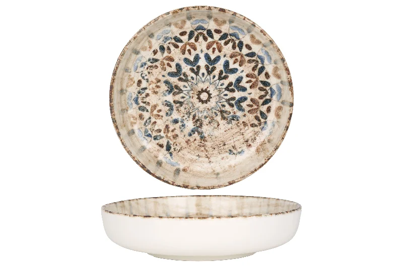 high-quality porcelain dinnerware -Aztec Deep Plate 17 cm (410cc)