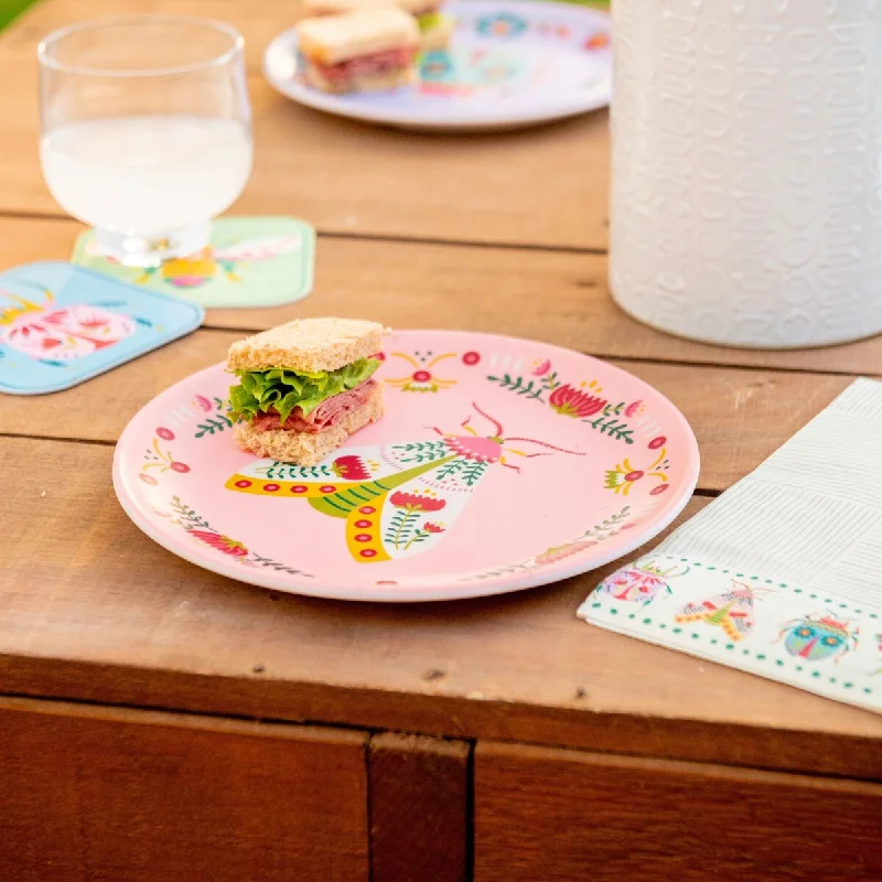 unique patterned dinner plates -Karma Melamine Plates