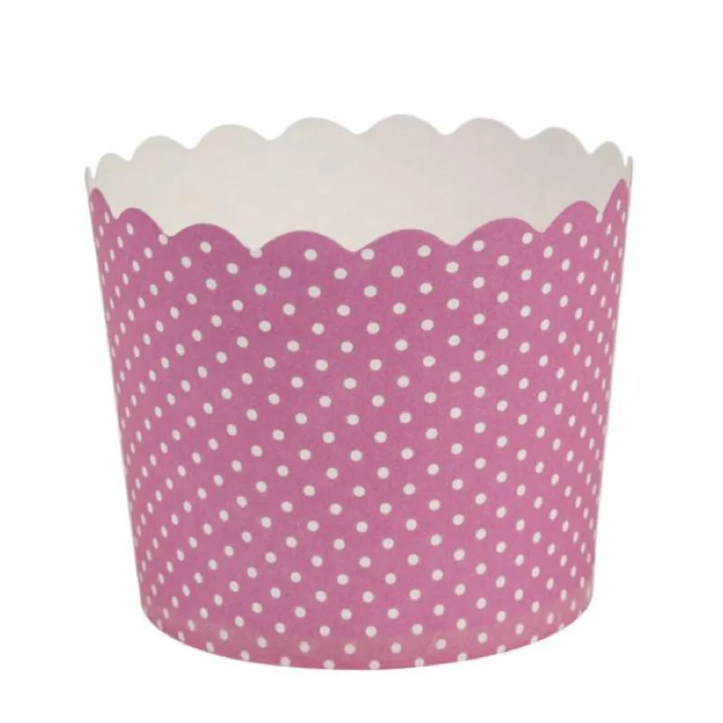 funny travel coffee mugs -Simcha Collection Pink Polka Dots Large Baking Cups 20CT