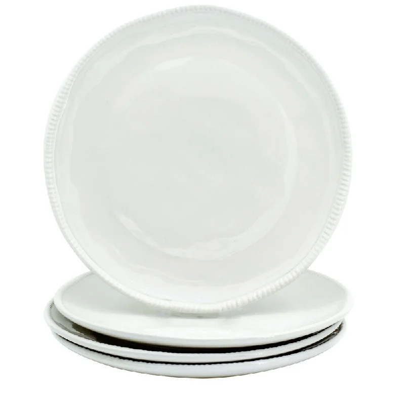 biodegradable cups and plates -Euro Ceramica Algarve Dinner Plates (Set of 4)