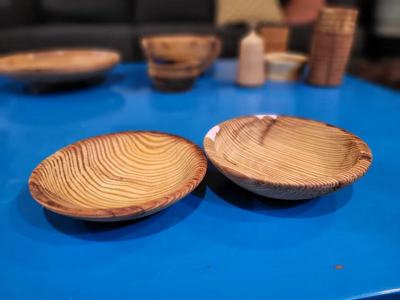 disposable paper dinner plates -Small yellow pine bowl