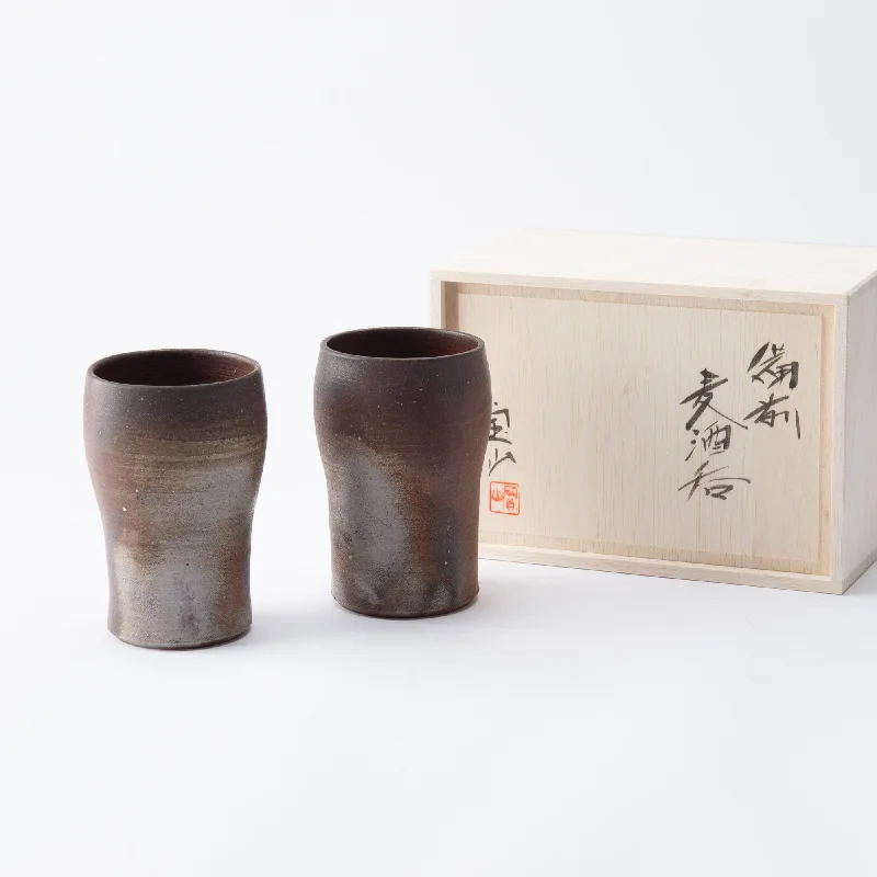 custom tea mugs -Sangiri and Goma Beer Cup Pair