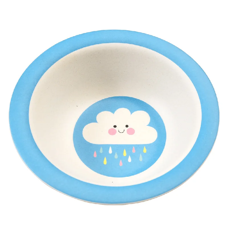 picnic-friendly cutlery sets -Rex Happy Cloud Bamboo Bowl