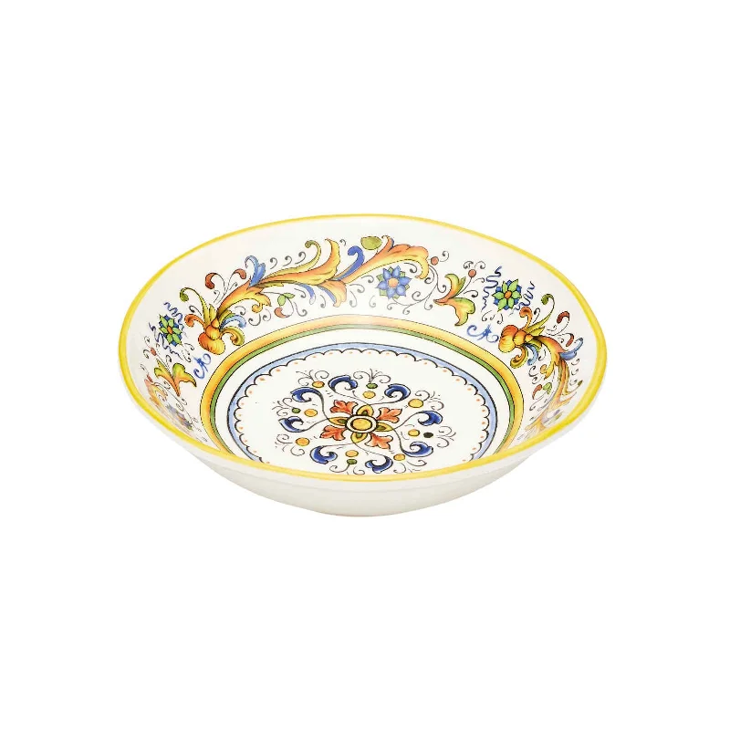 luxury wedding plates -Ceramiche Cuore Deruta Irregolare Soup Plate 23cm