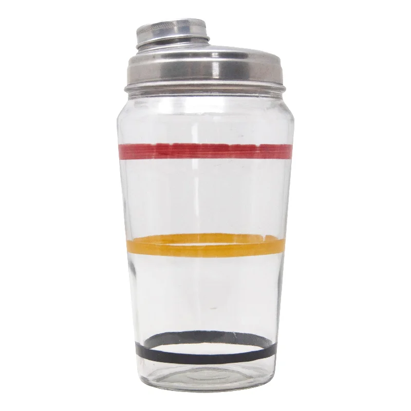 luxurious dining tableware -Red Yellow Black Ring Cocktail Shaker