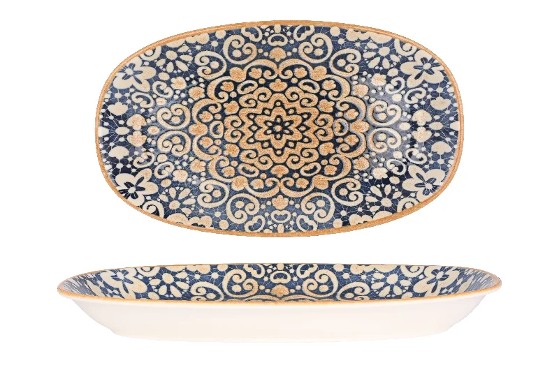 eco-friendly disposable cups -Alhambra Oval Service Plate 34x19 cm