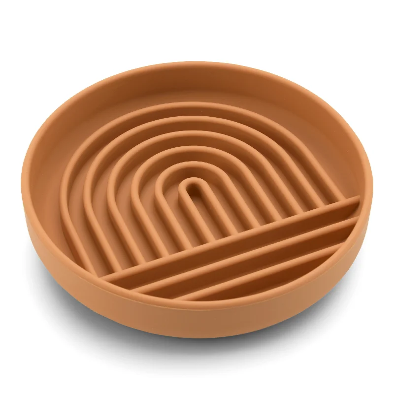 unique serving trays for picnics -The Slowdown Bowl: Slow Feeder & Lick Mat