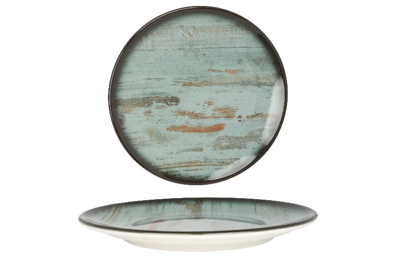 large ceramic serving bowls -Madera Desert Plate 17 cm