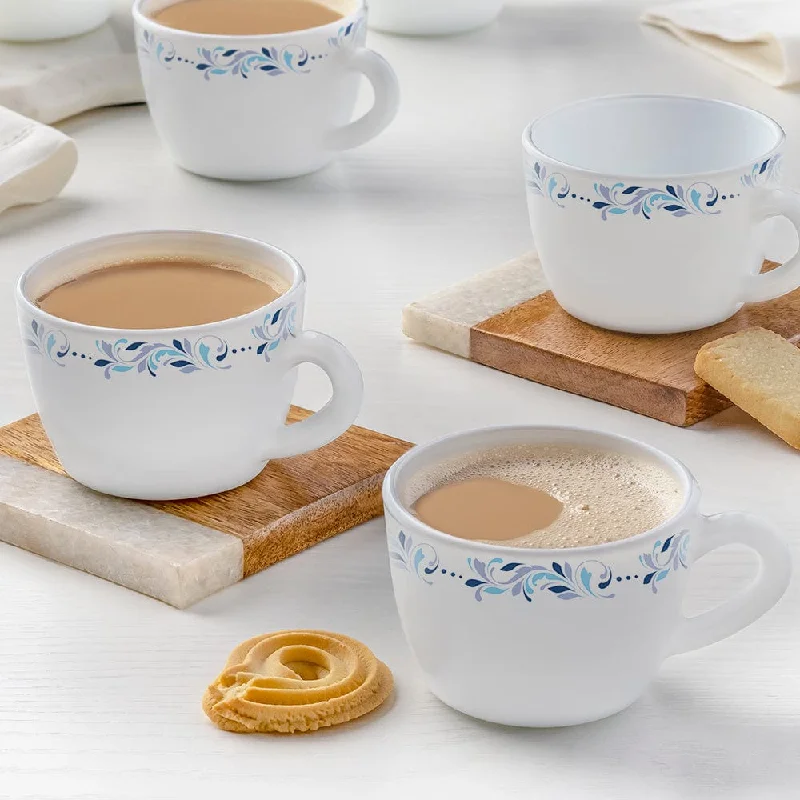 coffee mugs for tea lovers -Larah by Borosil Skyleaf Cup Set