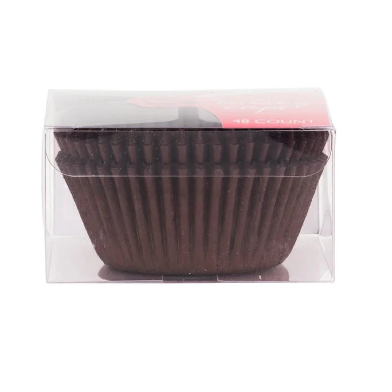 eco friendly coffee cups -Simcha Collection Brown Baking Cups 48CT