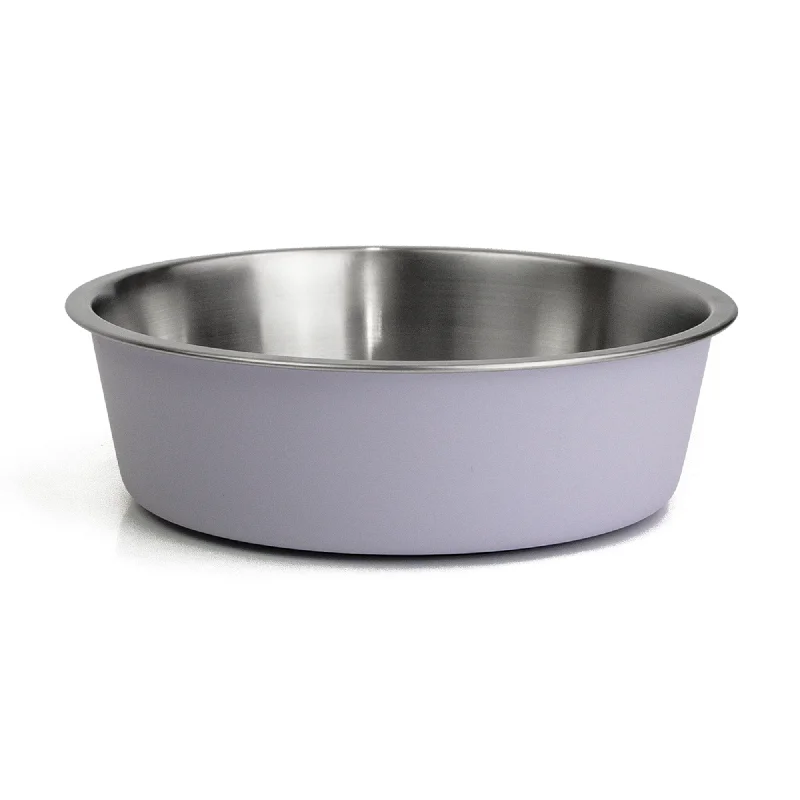 plastic serving platters -WagTime - Purple Stainless Steel Dog Bowl (Large)