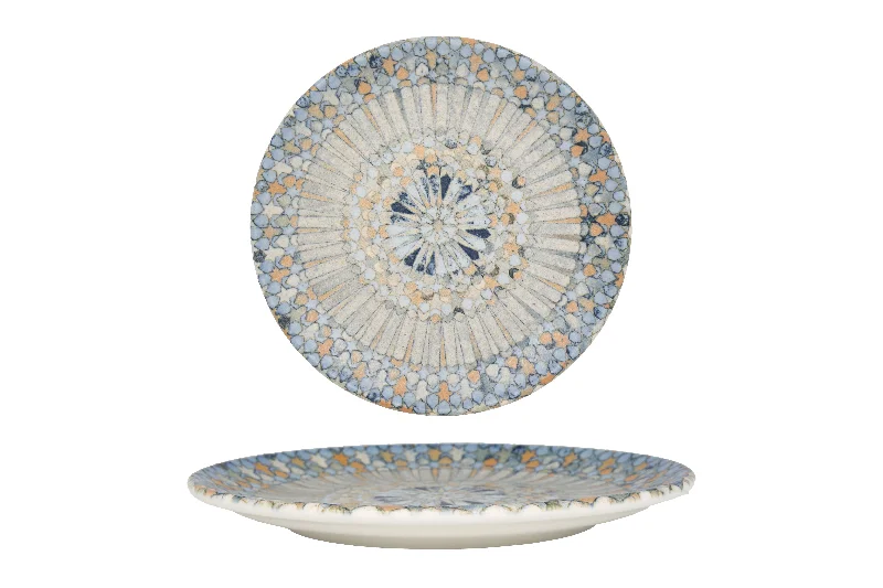 elegant serving utensils for dinner -Luca Mosaic Desert Plate 19 cm