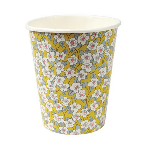 small tea cups -Floral Print 9 oz Cups