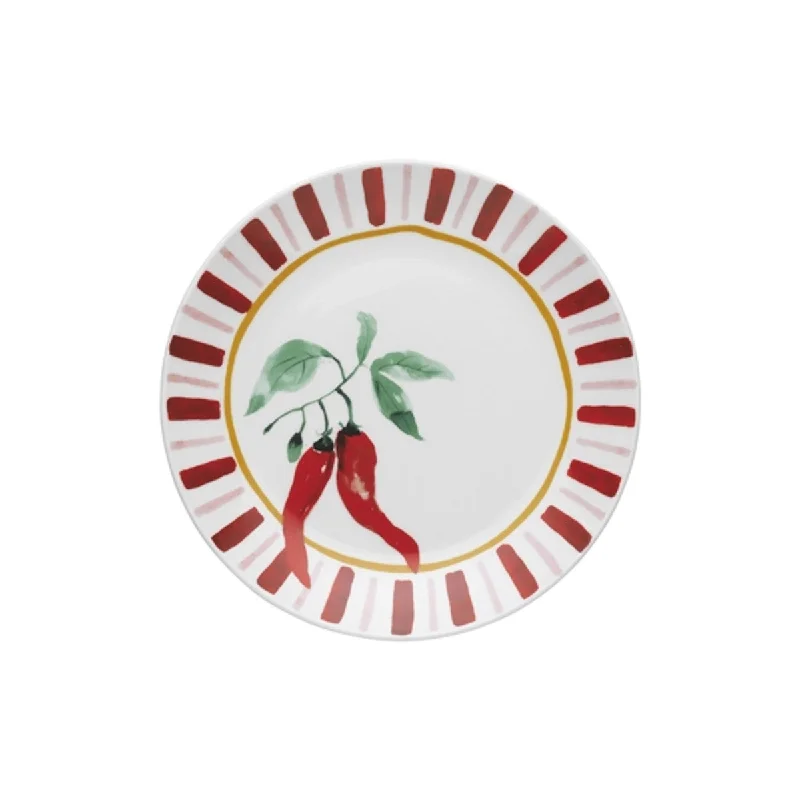 custom dinner plates -Porto Cucina Side Plate Red Chilli 20cm