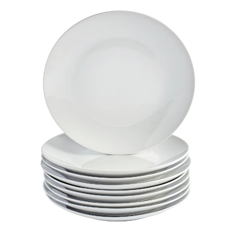 compostable cups and plates -Tabletops Unlimited 8pc - 8" Round Salad Plates Value Pack