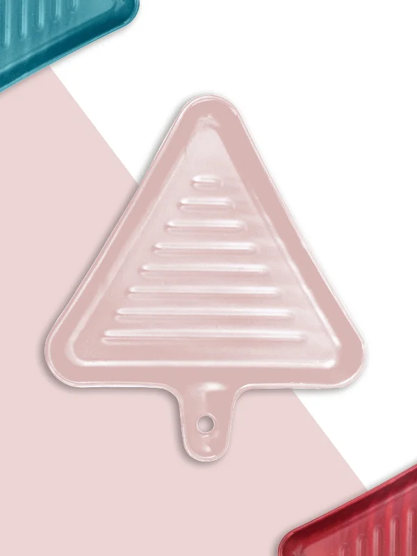 kids plastic cups -Ceramic Triangle Grill Plates for Serving, Pink