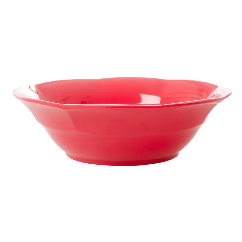 compostable dinner plates -Rice DK Melamine Soup Bowl in Red Kiss