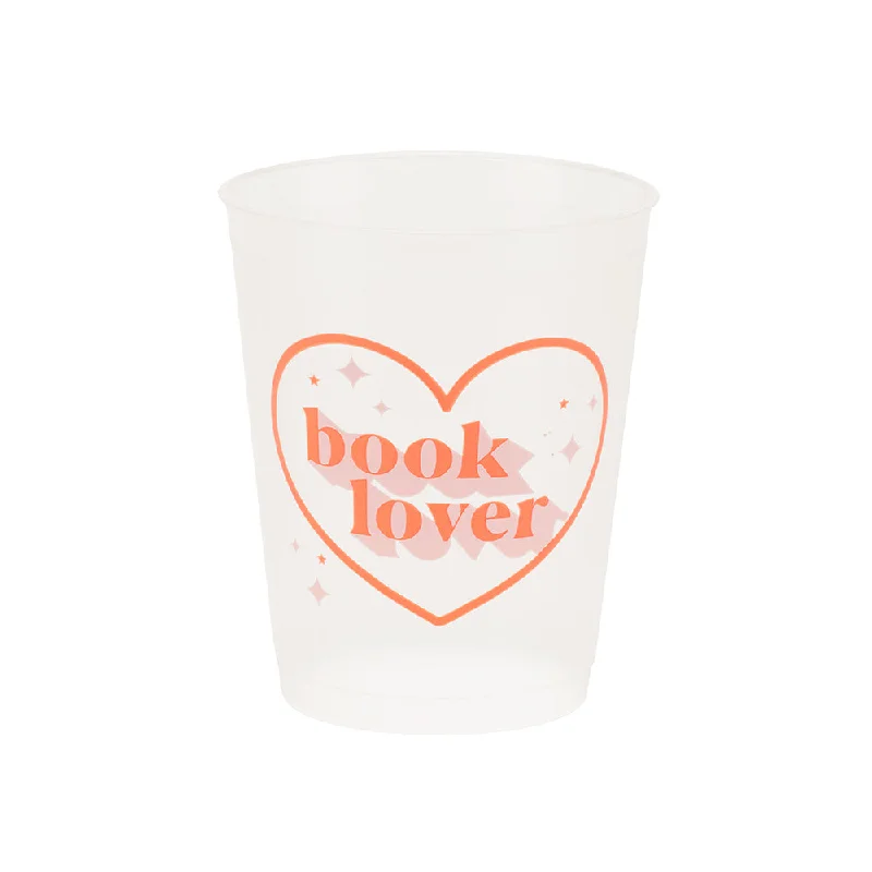 custom printed travel mugs -Book Club "Book Lover" Flex Cups