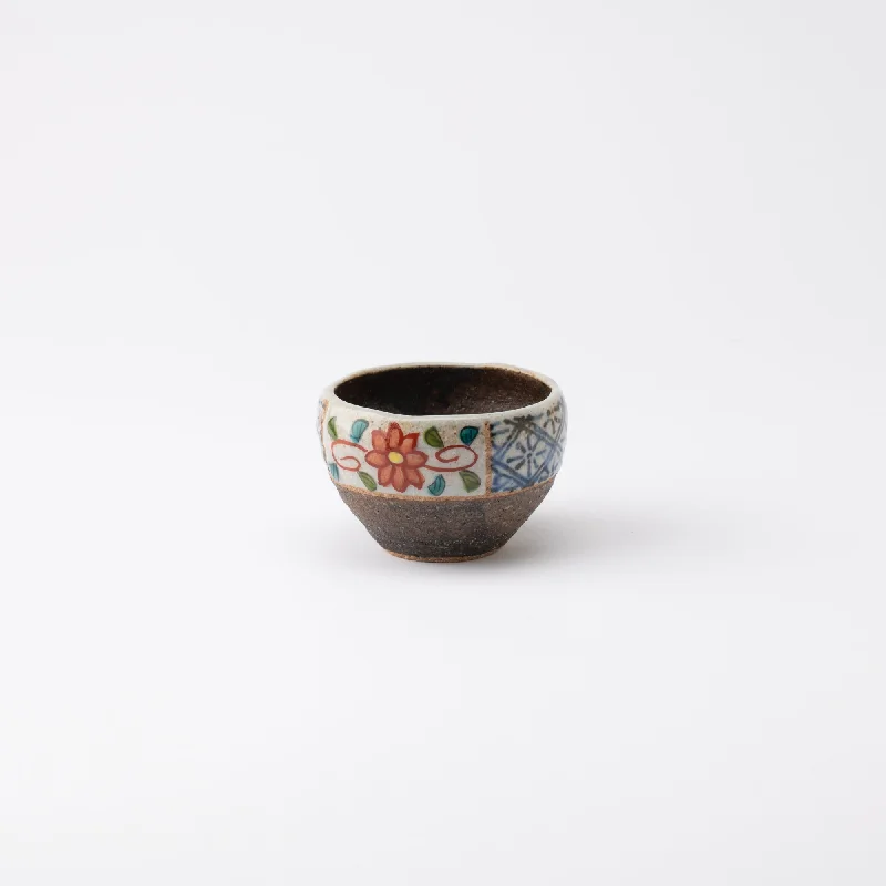 coffee mugs with photos -Kousai Kiln Flower Hasami Guinomi Sake Cup