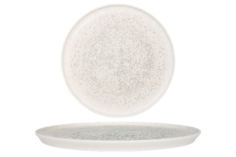 eco-friendly plastic dinner plates -Lunar White Diner Plate 28 cm