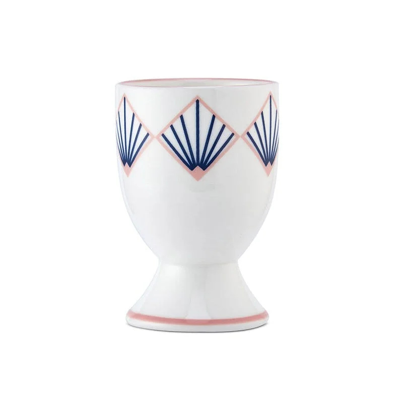 stainless steel cups for tea -Zighy Egg Cup H6.5cm, Blue & Blush Pink