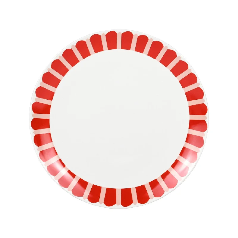 eco-friendly wedding tableware -Porto Night Before Dinner Plate Red 26.5cm