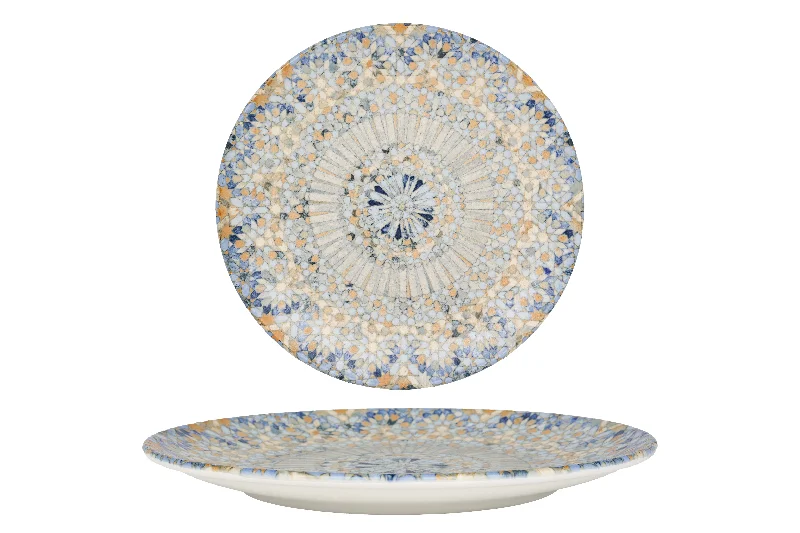 eco-friendly wedding tableware -Luca Mosaic Diner Plate 27 cm