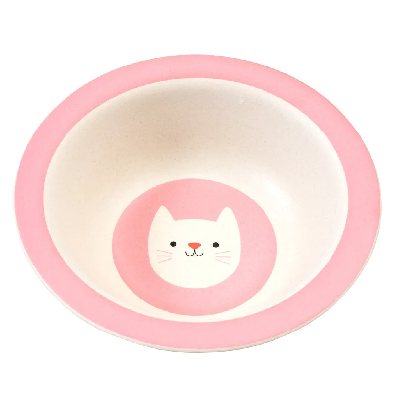 dishwasher safe dinner plates -Rex Cookie The Cat Bamboo Bowl