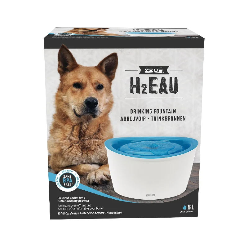 premium ceramic flatware -Zeus - H2Eau Dog Drinking Fountain