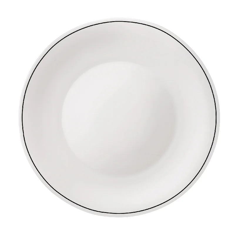 colorful tableware sets -White Moon Chiaroscuro 10.75" Opal Glass Dinner Plate, Unico (Set of 24)