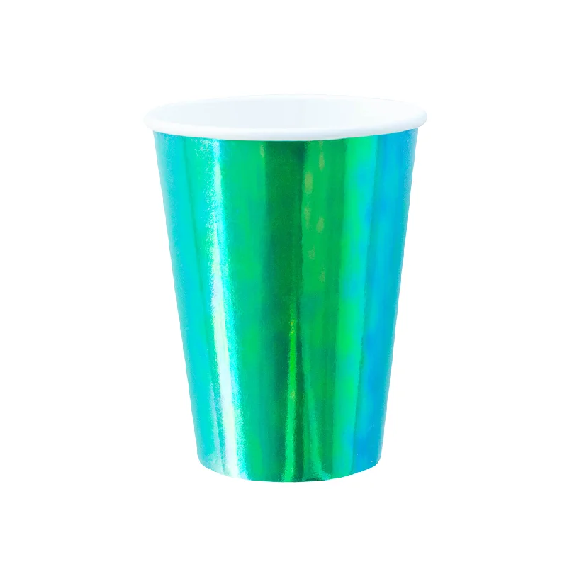 glass cups for coffee -Posh Emerald City 12 oz Cups