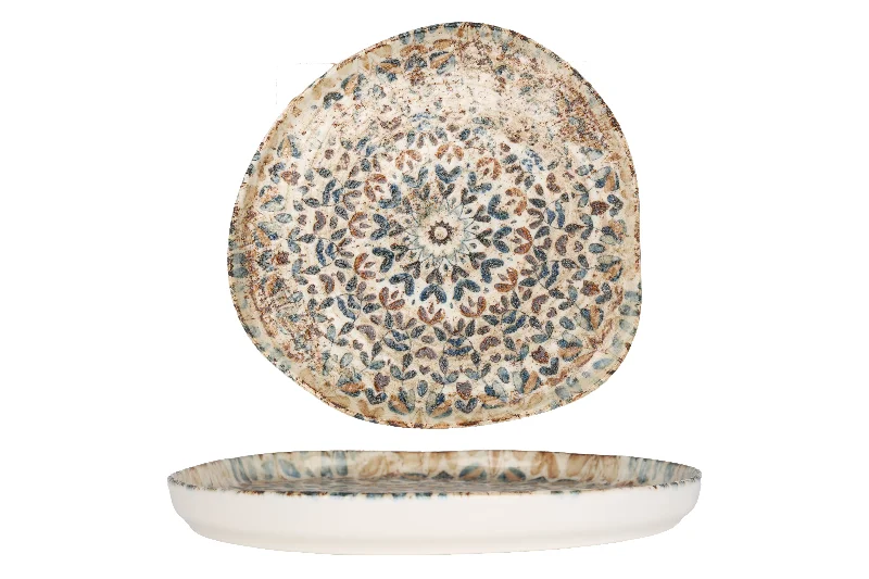 stackable plates for small spaces -Aztec Desert Plate 20 cm - oval