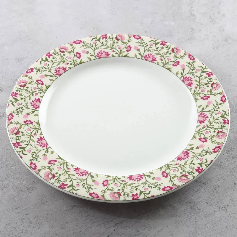 luxurious dining tableware -India Circus Rose Mallow Moscheutos Dinner Plate 10.5" 1 Pieces