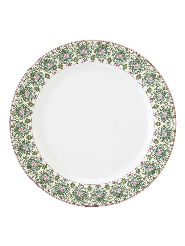 disposable cutlery for picnics -India Circus Floral Illusion Dinner Plate 10.5" 1 Pieces