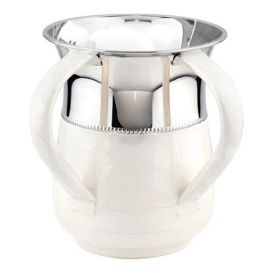 vintage coffee cups -White Stainless Steel Washing Cup