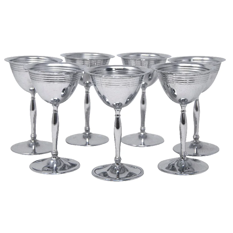 heavy-duty dinnerware for picnics -Farberware Chrome Stems