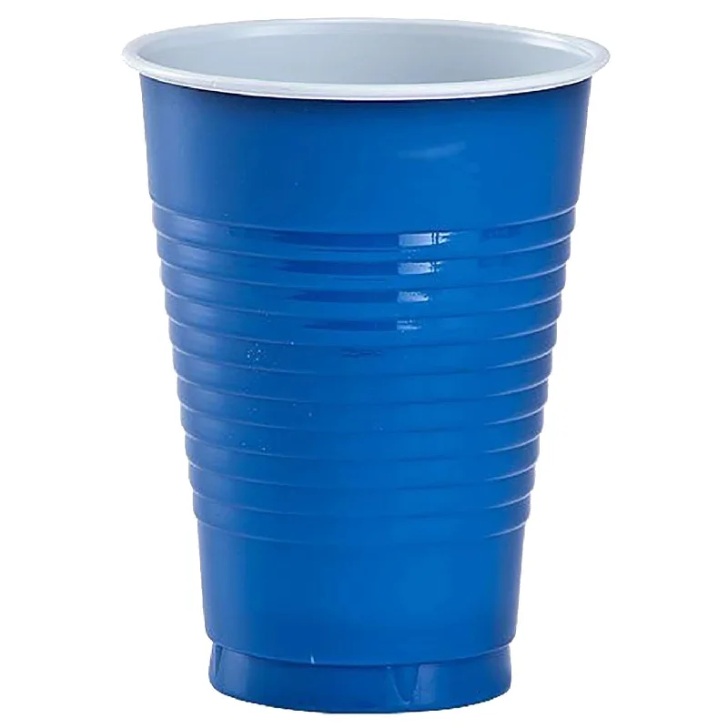 insulated mugs with handle -Blue Co-Ex Plastic Cup 18 oz