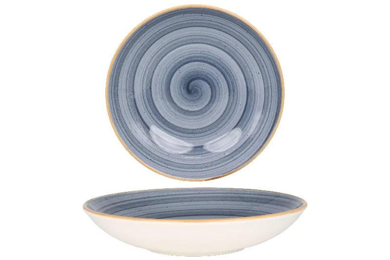 heavy-duty dinnerware for picnics -Aura Dusk Deep Plate 25 cm (1300cc)