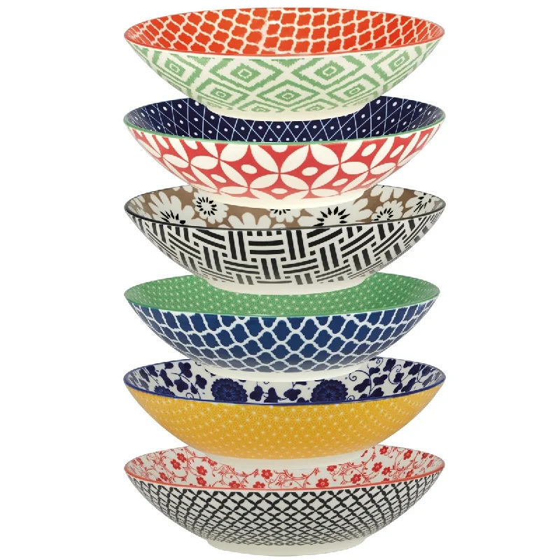 personalized dinnerware sets -Certified International Soho All Purpose Porcelain Bowls (Set of 6)