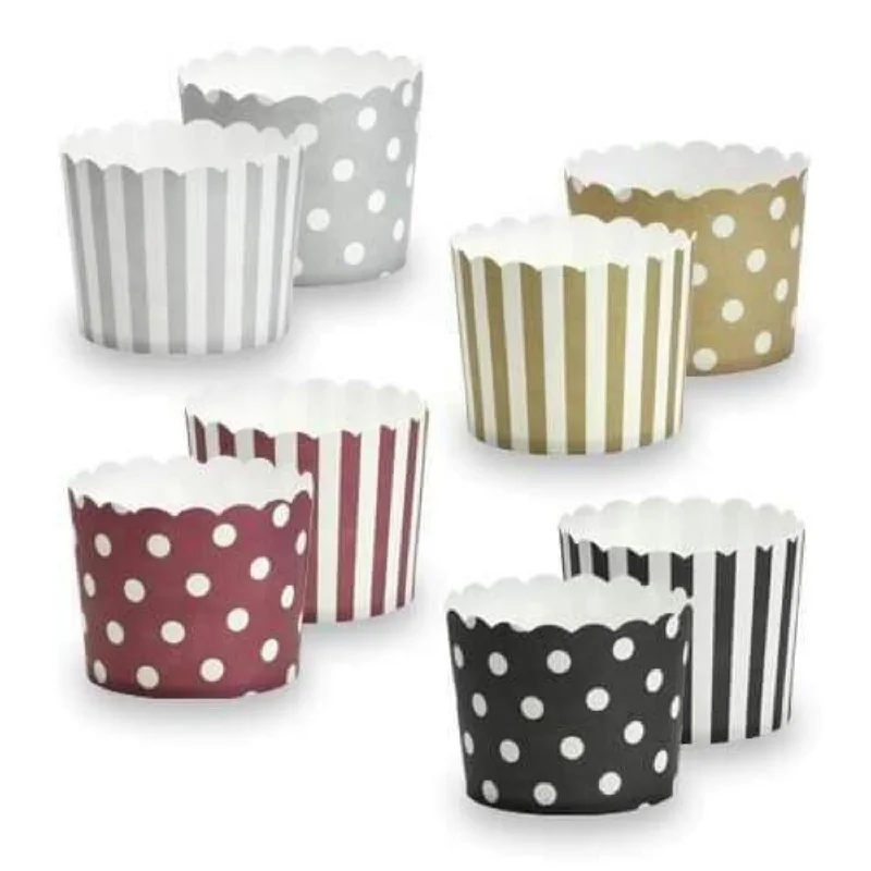 travel cups with straw -Premium Heavy Weight Paper Assorted Baking Cups 2.25" x 2" 20CT