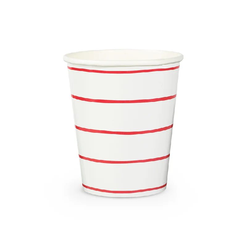 coffee cups with your name -Candy Apple Frenchie Striped 9 oz Cups