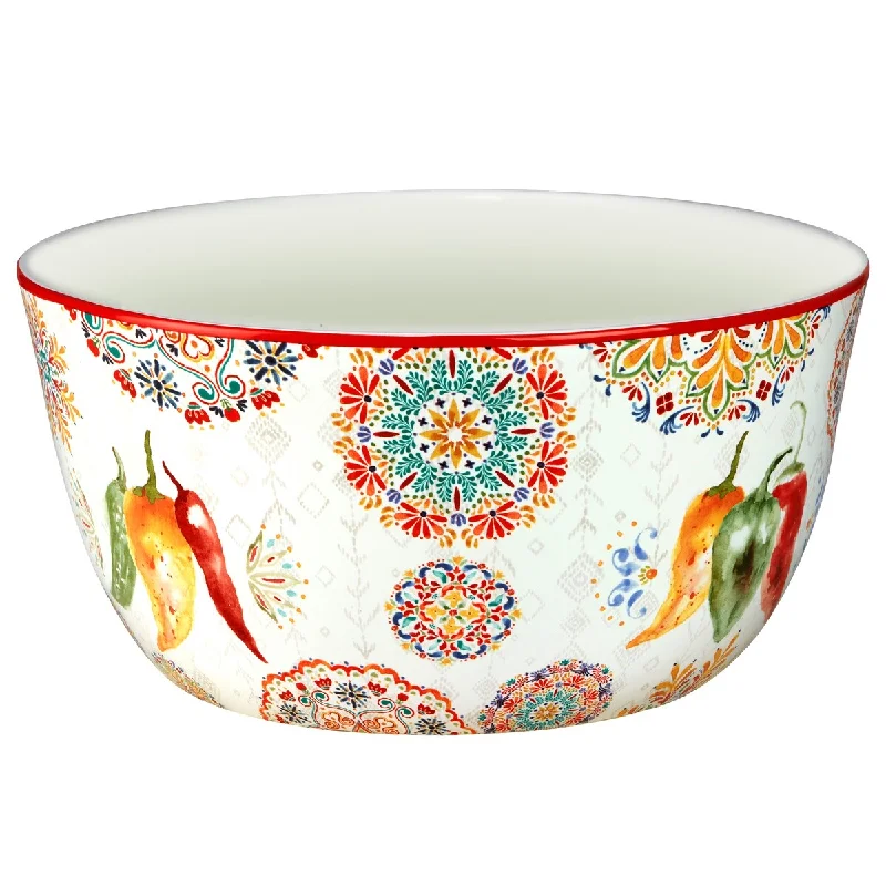 classic dinner plates for gatherings -Certified International Sweet and Spicy 104 oz. Deep Bowl - 9" Dia x 5"