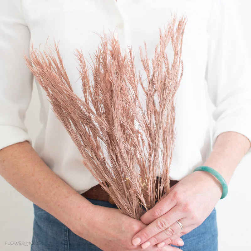 small flower vase -Dusty Rose Dried Asparagus Greenery