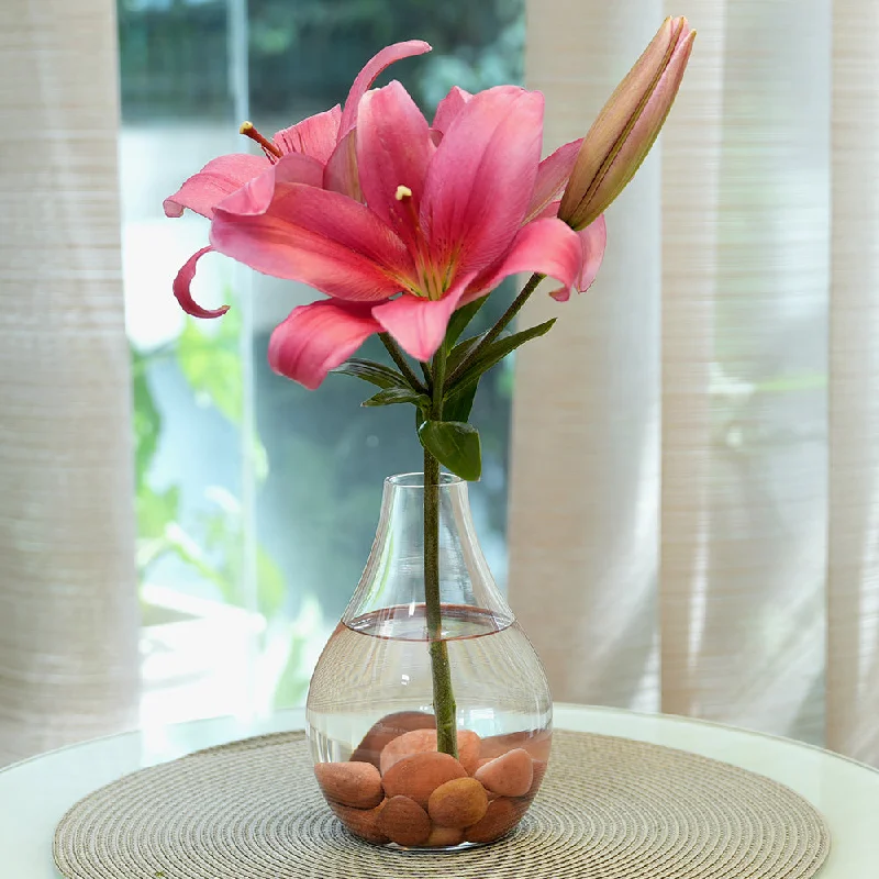 floral decoration vase for living room -Borosil Grace Vase