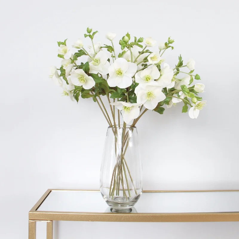 decorative ceramic vase for flowers -Clear Elegant Vase - Medium